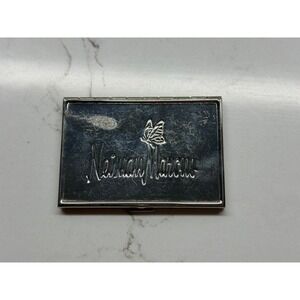 Neiman Marcus Vintage Silver Tone Butterfly Logo  Double Compact Mirror